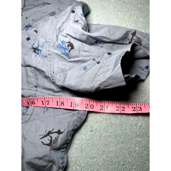 The North Face surf printed button down short sleeve camp shirt mens small - Picture 6 of 8